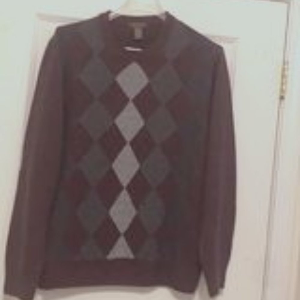 Dockers long sleeve purple and gray sweater sz LG